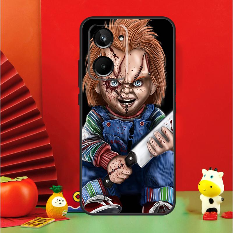 

Chucky Doll Horror Movie Case For Realme C67 C55 C53 C51 C35 C33 C31 C30 C25s C21Y GT Neo 6 GT5 9 10 11 12 Pro Plus Realme 12 Pro Plus