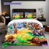 Fantasy Journey Through Emerald City Three-piece set (1 * duvet cover + 2 * pillowcase, without core) 2D Flat Soft and comfortable Bedding set