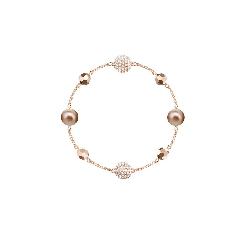 Swarovski Rose gold-plated bracelet for women 5451034 золотой