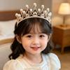 Children's Pearl Princess Crown - Elegant Birthday & Stage Dress Accessory