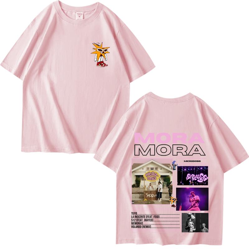 Rapper MORA MICRODOSIS Tour Album  Graphic T Shirt men women Oversized 100% Cotton Summer top Unisex plus sizetops