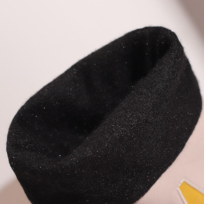 Dames høye hæler støvletter høst og vinter nye sexy temperament tykk hæl firkantet tupp stor størrelse medium støvletter