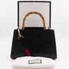 GUCCI Nim Fair Bamboo Handbag 459076 2WAYShoulder black Calfskin Women Used