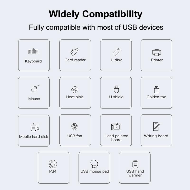 New USB 3.0 Hub 4 Port USB Hub High Speed Type C Splitter 5Gbps For PC Computer Accessories Multiport HUB 4 USB 3.0 2.0 Ports