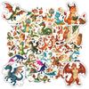 35pcs-100pcs Fantasy Mythical Creatures Stickers Cute Dragon Fantasy Stickers Stickers For DIY Phone Guitar