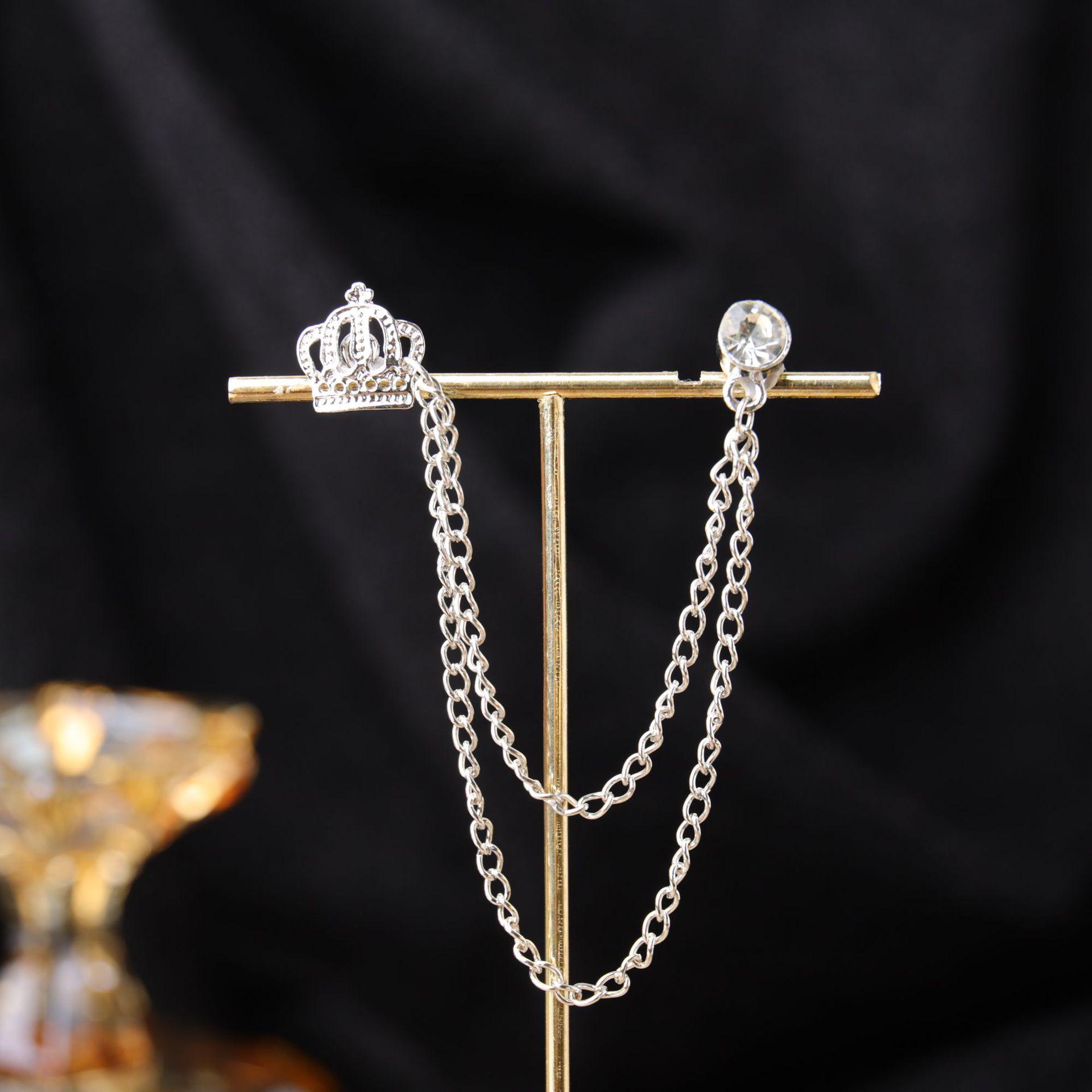 

Барочная брошь-корсаж с горным хрусталём и жемчугом - Ретро аксессуар для британского придворного костюма