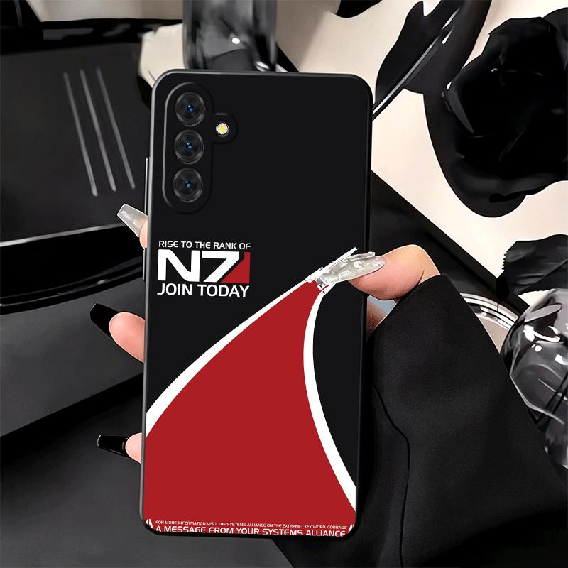 Soft Phone Case For Samsung A17 A37 A57 A16 A36 A56 A15 A35 A55 N7 Mass Effect A14 A34 A54 A13 A33 A53 A27 A26 A25 A24 A23 A07 A