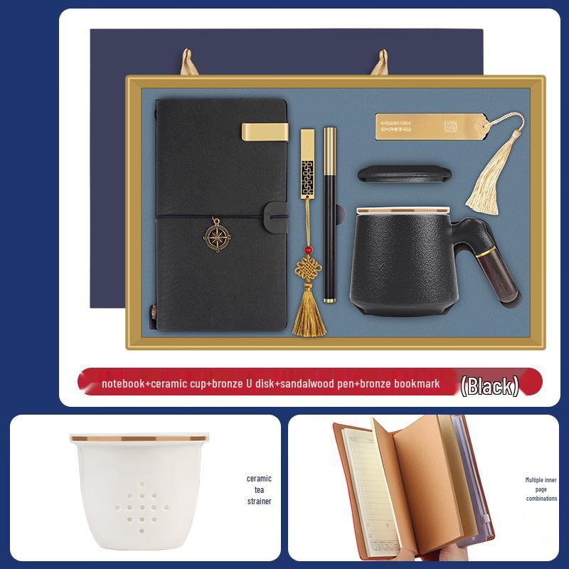 Shangqi Business Gift Set: Notebook & Ceramic Mug (6-piece)
