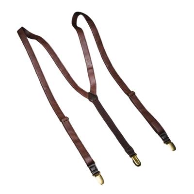 Old Fashion PU Leather Suspenders Belt With Elastic Band For Adult Teens Unisex Various Outfit And Occasion Dressingup