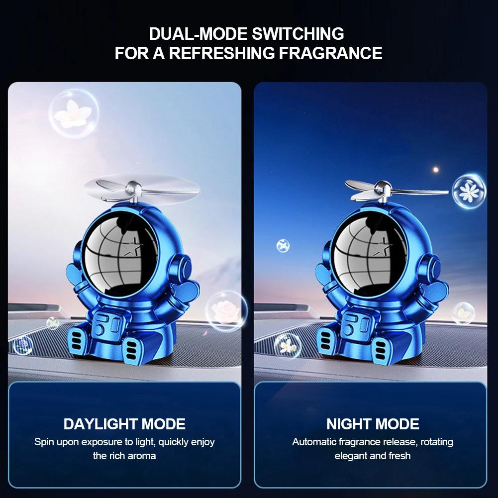 Solar-Powered Ornaments Car Air Freshener Universal Non-toxic Rotation Ornaments Long Lasting Perfume Deodorant Accessories