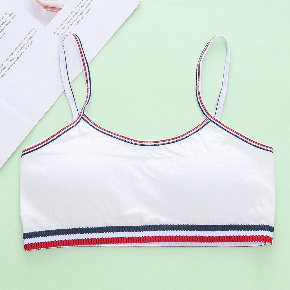 Girls Solid Training Bra Kids Underwear Bra Vest Children Underclothes Sport Bra 8-16years