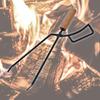 RODGERS Firewood Fireplace Charcoal BBQ for Fireplace Camping with Storage for Firewood Stainless Fire Fire Scissors RGOD-TONGS-BKSET Tongs, Tongs,