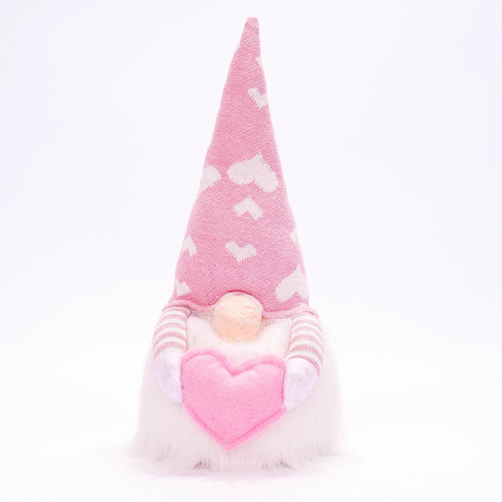 Valentine s Day Faceless Doll with Luminous Heart Ornament