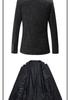 Men's Slim Fit Stand Collar Multi-Button Casual Suit Jacket