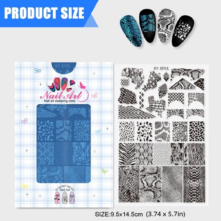 Professional Nail Stamping Plate Showcasing Beautiful Oriental Pattern Nail Art Stamper for Unique Nail Designs