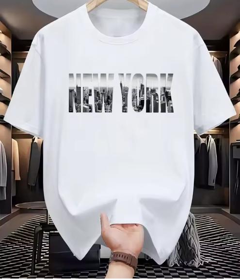 Unisexs Fashion New Newyork Printed Breathable And Comfortable Round Neck TShirt Summer Outdoor Leisure Party Top