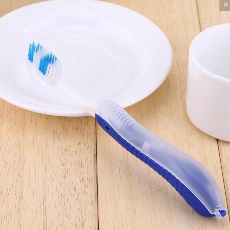 Three-fold Seahorse Toothbrush Portable Travel Business Aviation Suit Soft Toothbrush Camping Cleaning Tool Bathroom Accessories