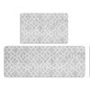 Kitchen PVC Printed Floor Mats, Waterproof and Oil-proof, Wipe-clean Household Leather Carpets