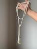 Lustreous Pearl Tassel Long Necklace Elegant Australian White Court Style Fashionable Accessory Versatile Quality Jewelry
