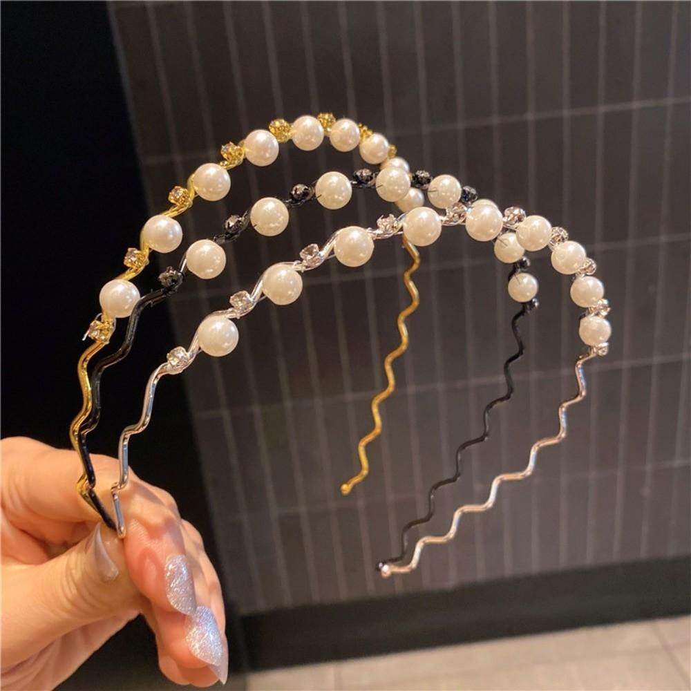 Sweet Hair Band Pearl Hair Hoop Headwear Headband  Hair Accessories