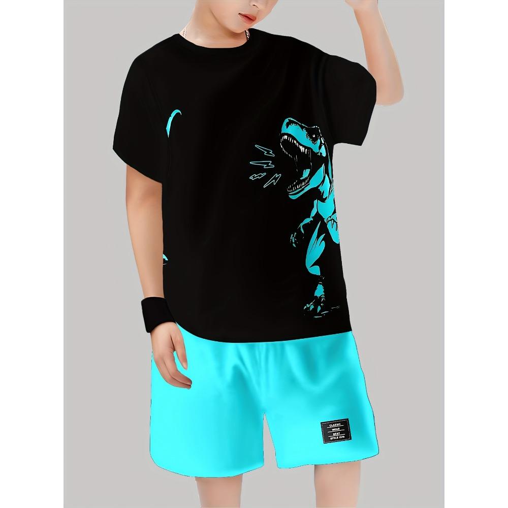 Boys  fashionable 3D printed casual pullover suit 150