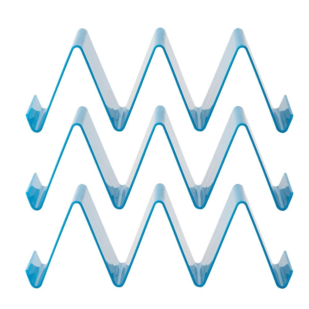 3Pcs Taco Holder Mexican Pizza Roll Shelf Burrito Potato Chips Rack Shells Taco Rack Colorful Tableware Pancake Stand