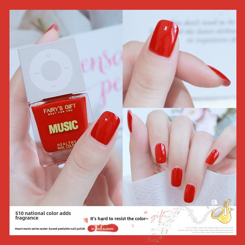 New Water-based Nail Polish, No-bake, Long-lasting, Fast-drying Peelable Nail Polish, Odorless, Transparent and White Nail Polish