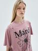 [mardimercredi] Flower Mardi Cracked Destroyed T-Shirt