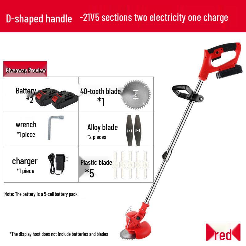 Compact Handheld High-Power Folding Lawn Mower with Cross-Border Lithium Battery