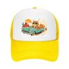 Rebel Ginger Cat Road Trip Mesh Baseball Cap Casual Hat Outdoor  For Womens Unisex FeUnisex