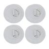 D Ring Patch Round Lightweight D Ring PVC Patch for Inflatable Boat Surfboard Stand Up Paddleboard 4pcs Gray