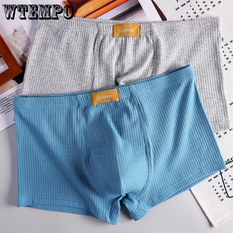 

Men s Cotton Breathable Four Cornered Underwear Youth Men s Comfortable Large Flat Corner Shorts L