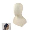 Male Mannequin Head Hat and Wigs Display Holder Rack with Imitation Wood Texture for Fashion Enthusiasts and Shop Owners