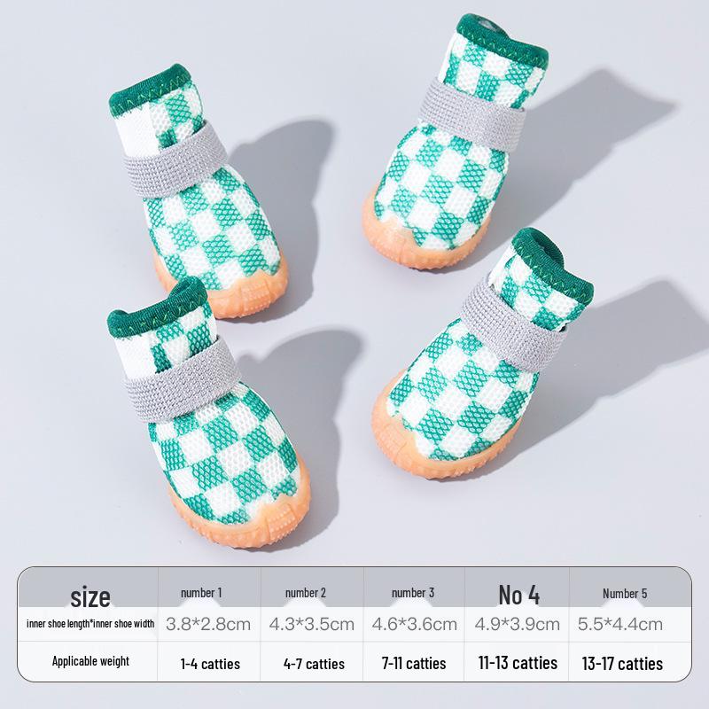 Mini Summer Non-Slip Pet Shoes - Breathable and Secure for Dogs and Cats