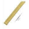 Reinherz Stainless Steel Watch Band, Stretch, Replacement Strap, Gold and Silver, with Strong Elastic, Anti-Slip Design, Perfect for Nostalgia, Retro