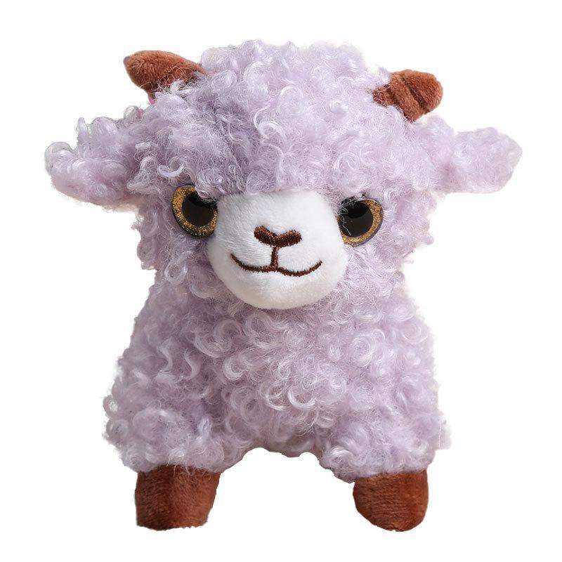 Cute Curly Sheep Plush Toys With Soft Fluffy Fabric Shiny Eyes Perfect For Kids Gifts Home Bedroom Decor