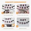 Halloween Birthday Banner Decorations Multi Color Paper Party Supplies For Decor 1 Set