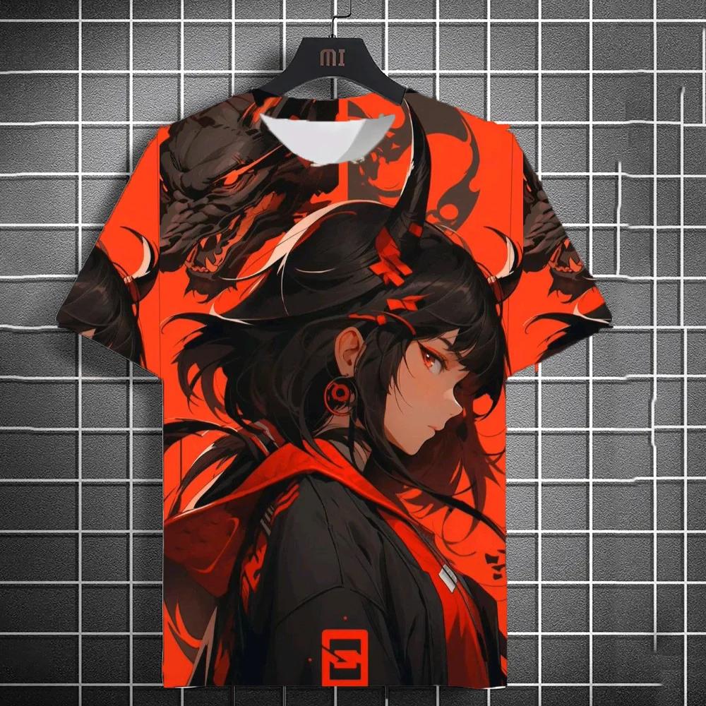 Men's and women's T-shirt outdoor Harajuku casual popular short sleeved top