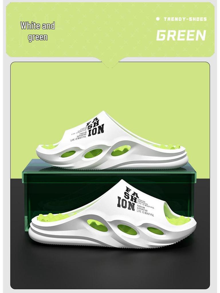 Men's Outdoor Coconut Beach Flip-Flops: Trendy, Non-Slip, Odor-Resistant Summer Slippers for Cool Comfort