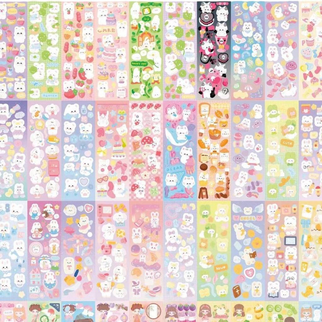Korean Style Cute Cartoon Laser Stickers for Children's Journals