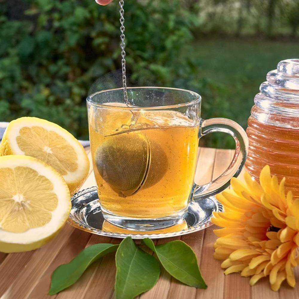 1 Stück Edelstahl-Netz-Teekugel Teefilter Teekanne Teefilter Blüte Tee-Filterkugel für losen Tee Kräuter Gewürze