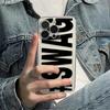 Luxury Phone Case For Iphone 16E 17E 12 13 14 15 Plus 16 17 Air 11 Pro Max Sturdy Shell Black Swag Topic Cover