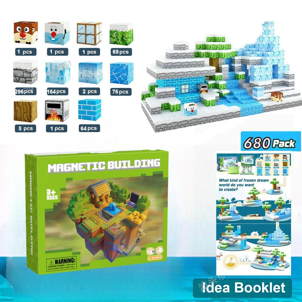 Primeval Forest 3D Magnetic Block Set for Kids - Educational Toy