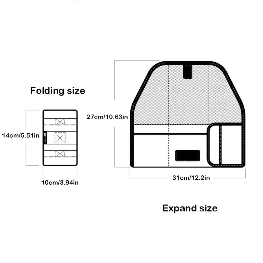 Foldable Portable Storage Waterproof Snap On Repair Kit Multilayer Bicycle Storage Bag  RIDE