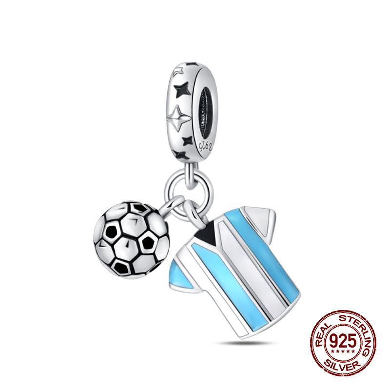 100% 925 Sterling Silver Guitar Musician Painter Doctor Career Charm Bead Fit 925 Original Bracelet DIY Souvenir Jewelry