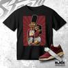 AJ 3 BIN Team Red Burgundy LOVE, Shirt Match Sneaker, Streetwear Graphic Tee for Sneakerhead