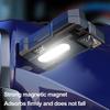 Magnetic Rechargeable LED Work Light with Digital Display Rotatable Portable Pocket Mini Light for Car Repair Outdoor Emergency