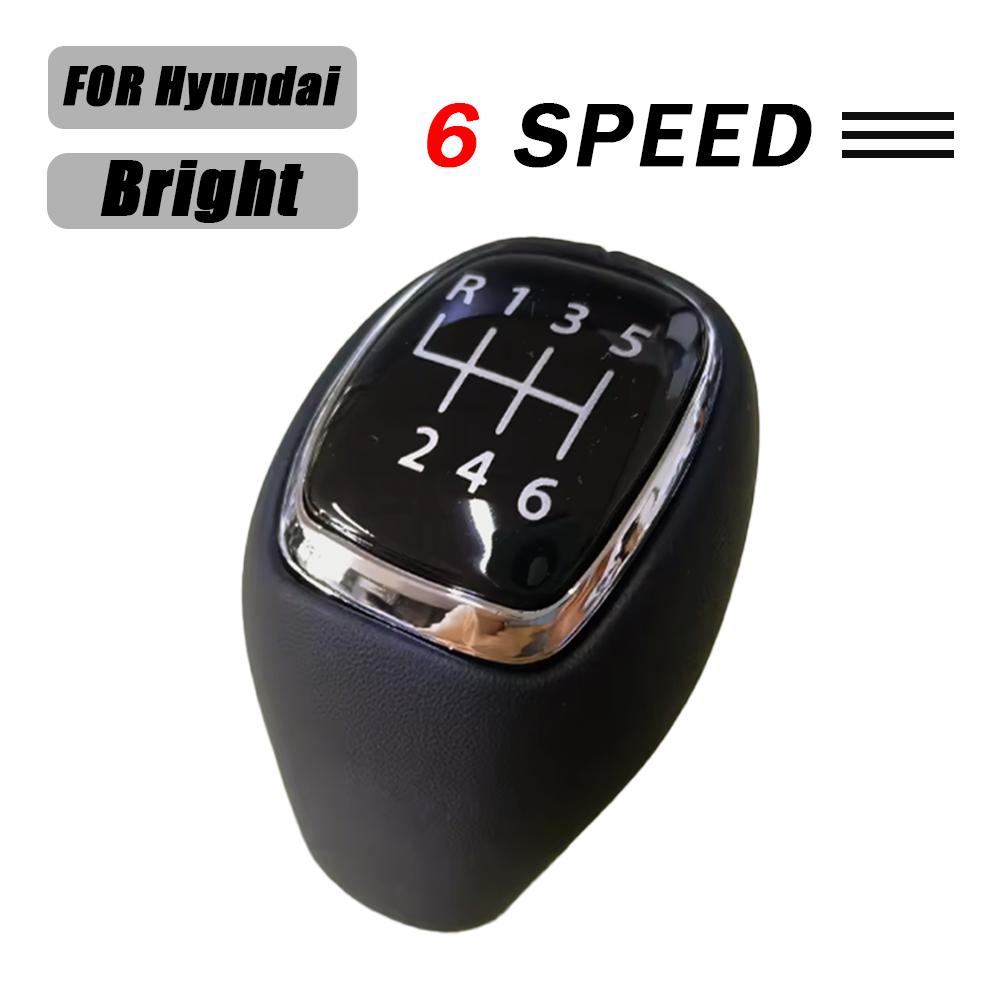 

Ручка перемикання передач Шкіряна салонна 43711F2300 Для Hyundai Tucson TL I30 I20 Getz Venue Elantra AD Accent Verna 43711-F2300TRY Bright