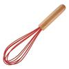 Silicone Egg Beater Whisk Wooden Handle Kitchen Hand Egg Beater Gadgets Kitchen Tools Baking Accessories  Kitchen Gadgets