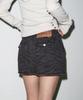 SOHUL Zebra Mini Skirt (Charcoal)
